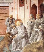 GOZZOLI, Benozzo St Jerome Pulling a Thorn from a Lion's Paw sd oil painting